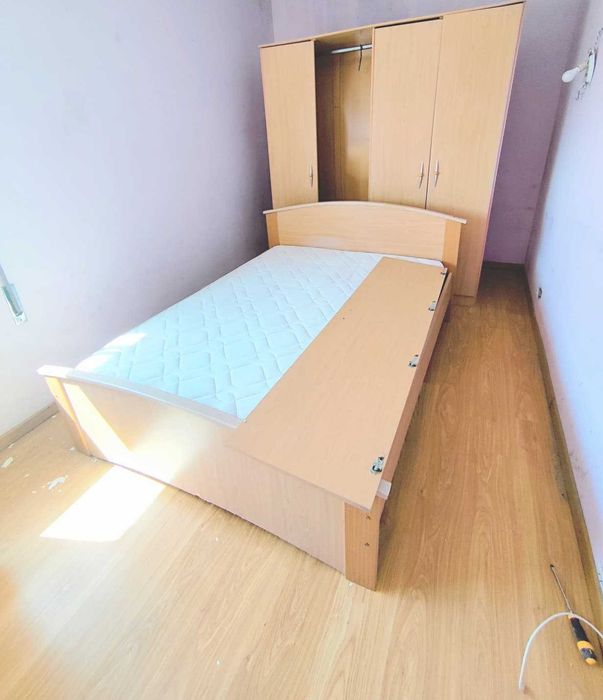 Conjunto Mobília movel Quarto casal - colchão e estrado incluido