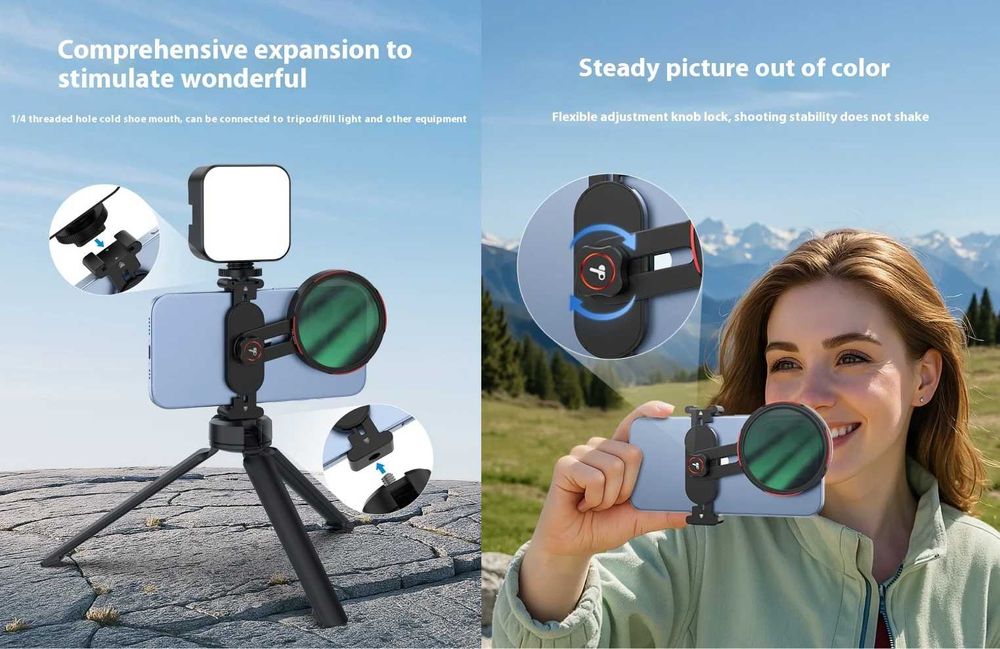 TELESIN P3-EAK-02 Тримач адаптер для фільтра 67 мм для камери телефону