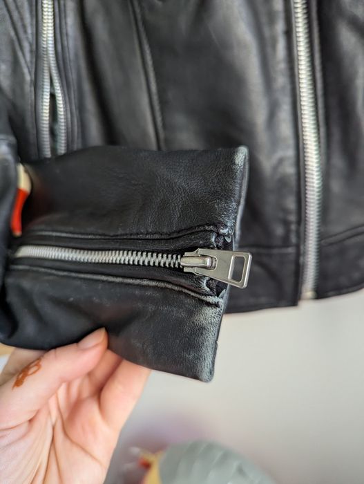 Kurtka skórzana Mango xs