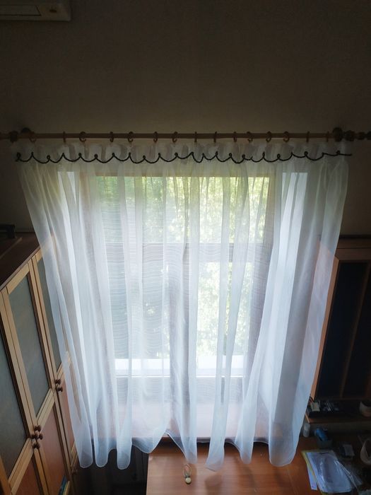 Комплект гардин молочного цвета