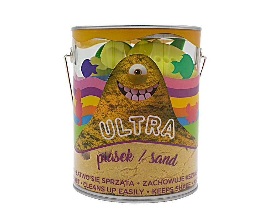Piasek UltraPiasek puszka 900g 4 foremki ŻÓŁTY