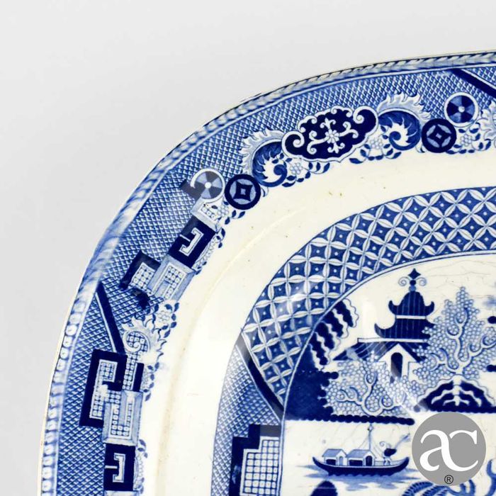 Travessa Peixeira em faiança inglesa Sttafordshire