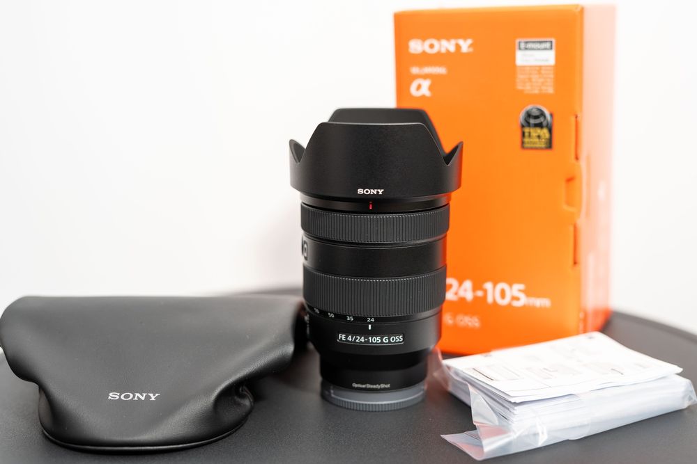 Obiektyw Sony 24-105 f4 IDEALNY STAN, fabryczny komplet