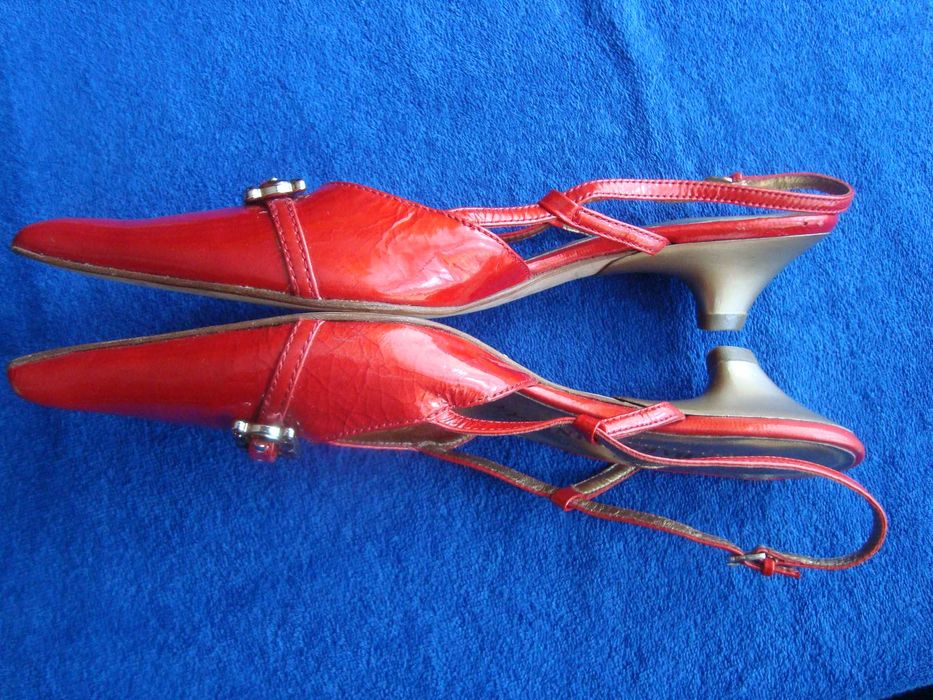 buty czółenka  skórzane Luciano Barachini roz 39 -Italia