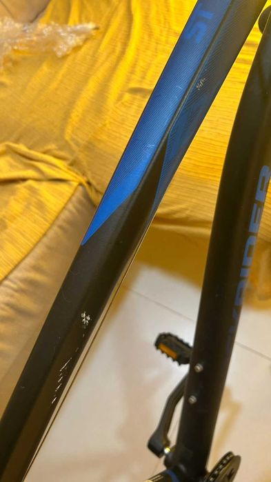 Bicicleta BTT Rockrider ST 120 XL (27,5") - Preto/Azul + Extras