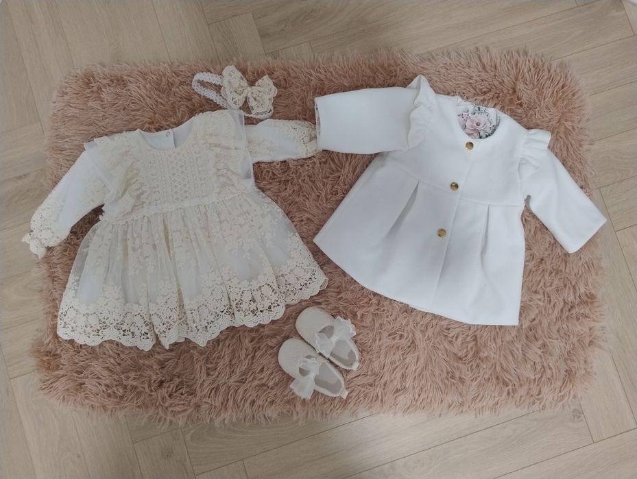 Zestaw/komplet na chrzest Milulove rozmiar 68