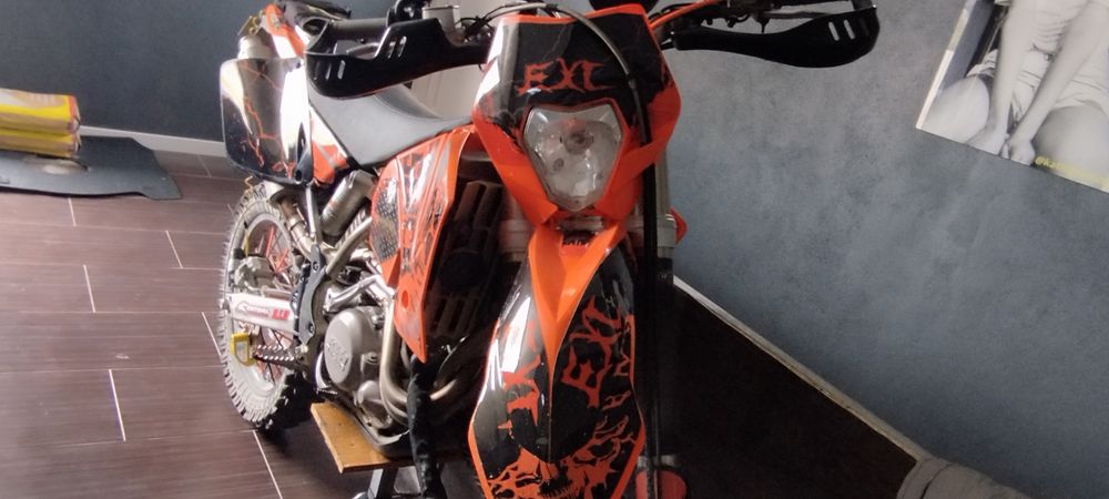 KTM 450 exc 2002 matrículada.