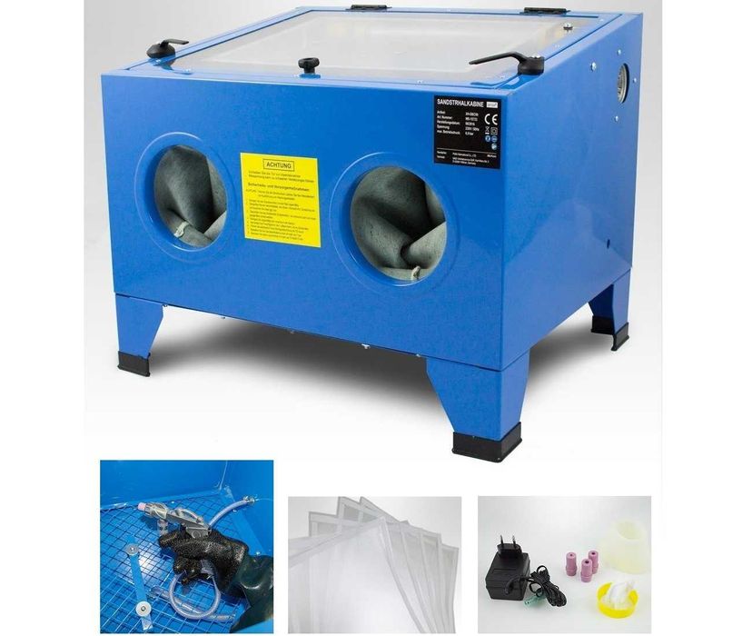 PIASKARKA KABINOWA 90L + pistolet + dysze + folia