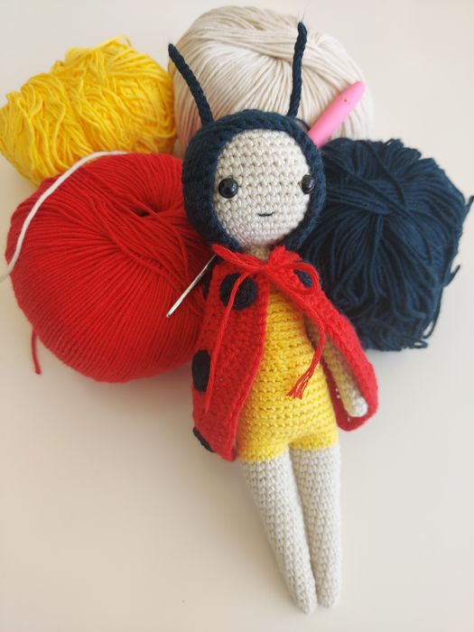 Joaninha em Crochet (a pedido)