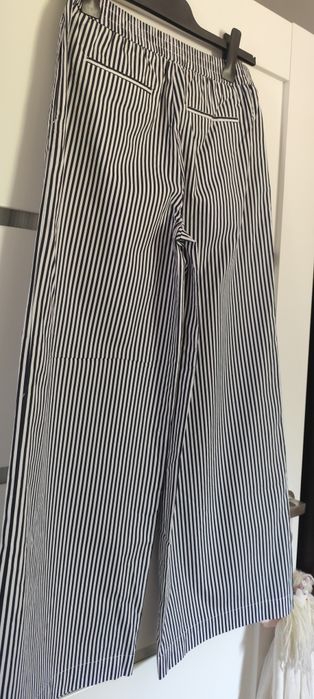 Spodnie na lato z szeroką nogawką r.36