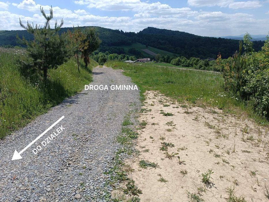Działka rekreacyjna - Wujskie k. Sanoka, widok na Bieszczady