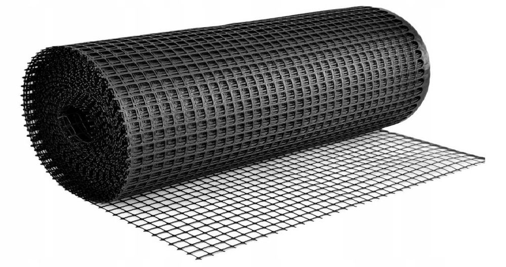 Siatka 0,8x50m rabatowa ogrodzeniowa czarna