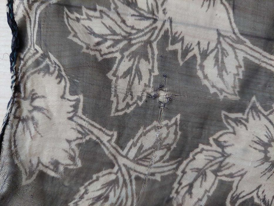 Apaszka cienka chusta czarna w stylu boho etno