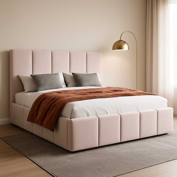 10 LAT GWARANCJI Łóżko tapicerowane ze stelażem metalowym - PRODUCENT