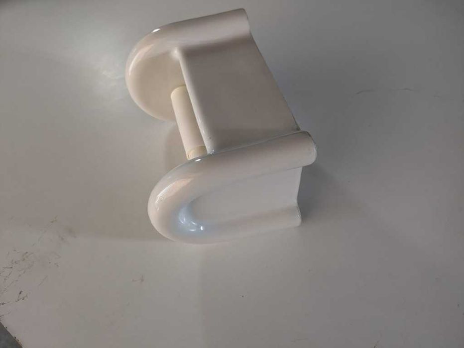Papel higiénico suporte porta-rolos em porcelana com prateleira