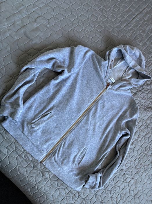 Szara welurowa bluza rozm. 158, primark