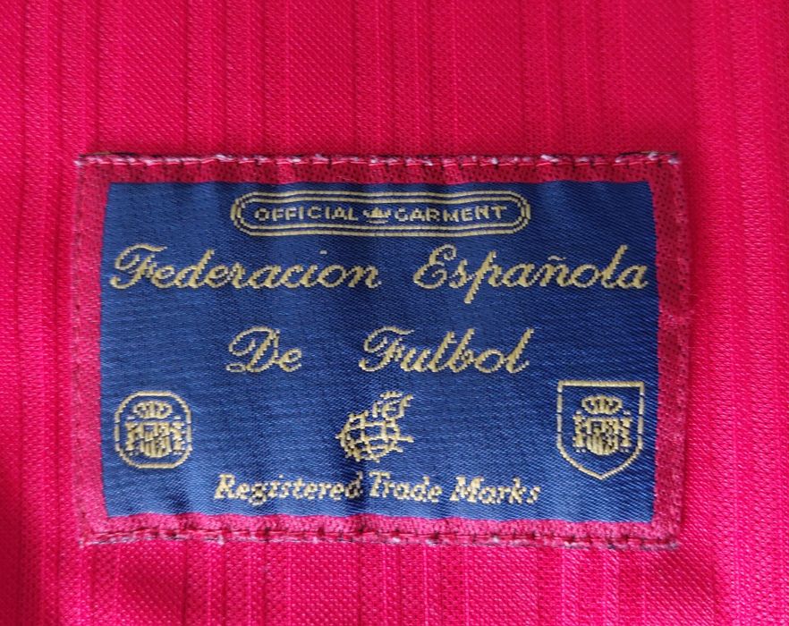 T shirt da seleção espanhola de futebol 1996