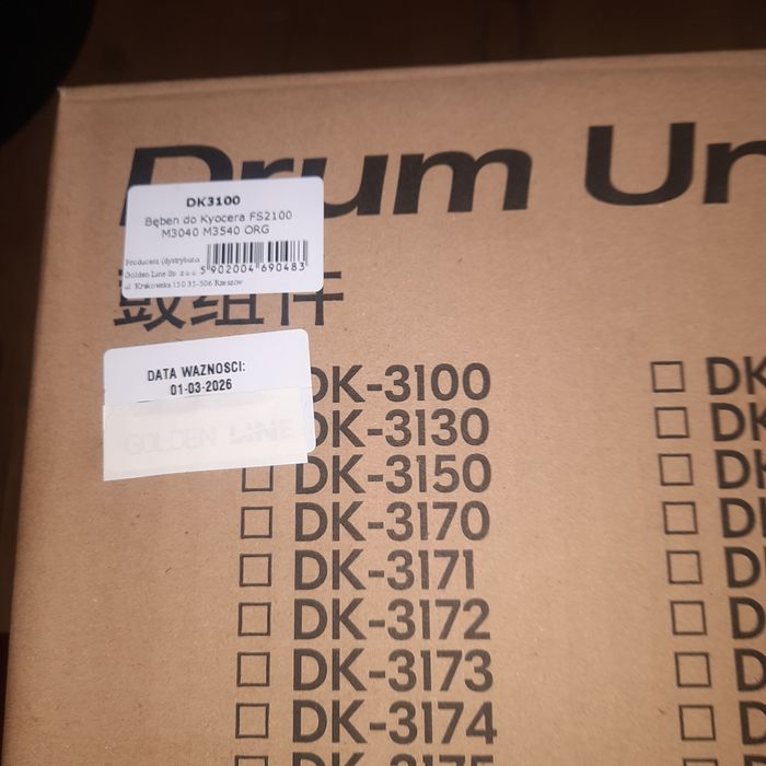 DK 3100  BĘBEN do Kyocera FS 2100 .M 3040. M 3540  ORG