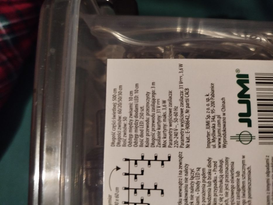 Lampki sople  kolor biały