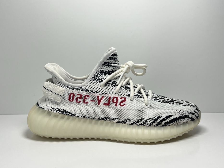 42.5-27см ОРИГІНАЛ 100% Кросівки ADIDAS YEEZY BOOST 350 V2 ZEBRA CP9654