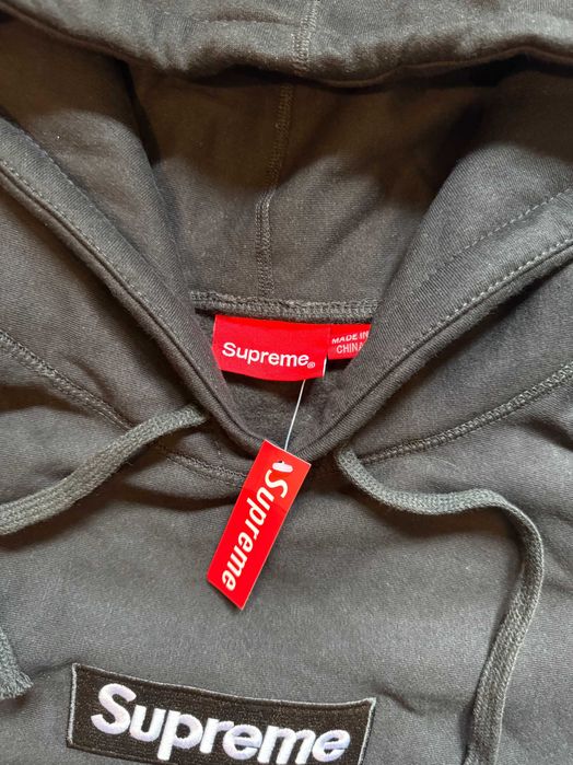 Supreme Box Logo Hoodie Black – rozmiar L – 320 zł