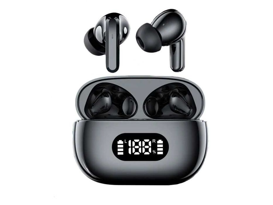 Słuchawki Douszne Bluetooth Bezprzewodowe Z Etui Ładującym