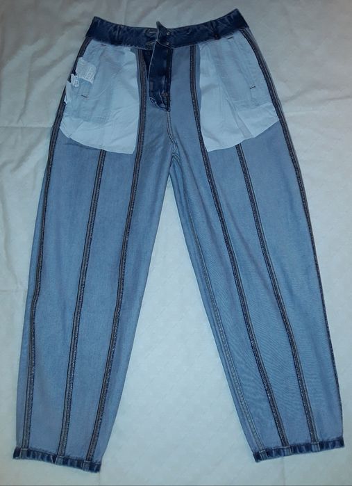 Calças de senhora em ganga sem cós da ZARA, tamanho 36