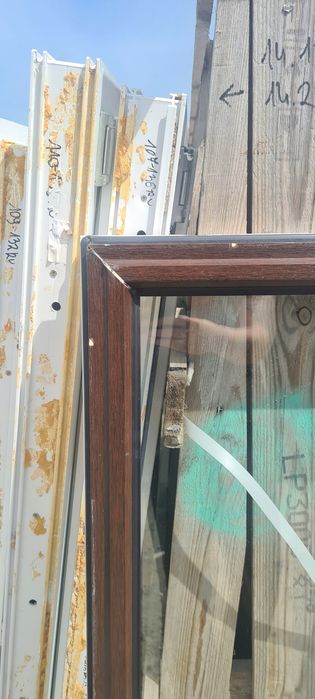 OKNA Używane 49x136 OKNO Fix KacprzaK Plastikowe Orzech Lider Okna OLX