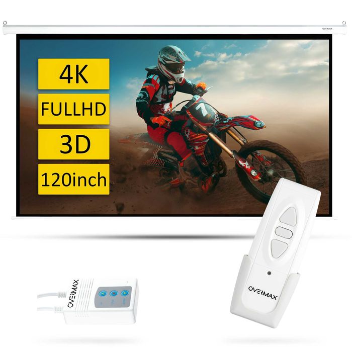 Підвісний екран для проектора Overmax 120 дюймів 16:9. Подвесной экран ...