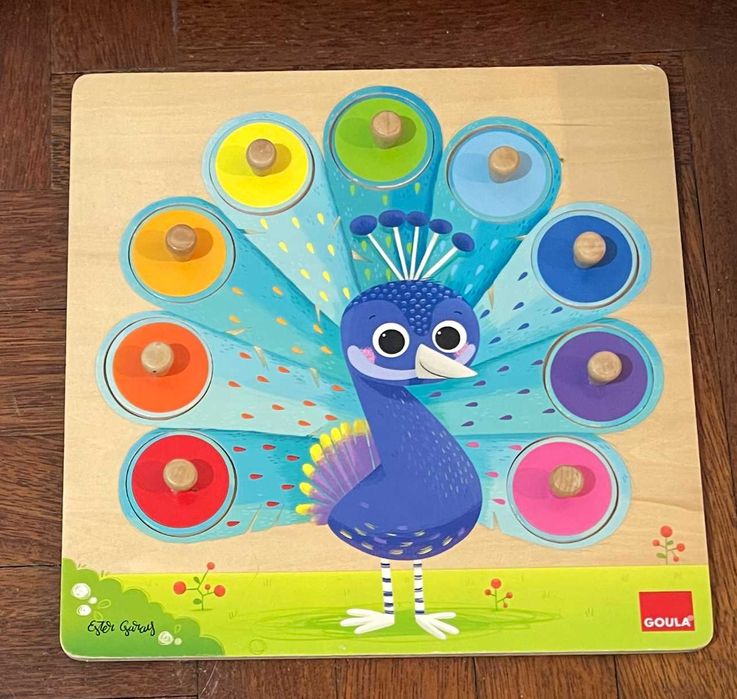 Puzzle de Madeira Goula – Pavão das Cores