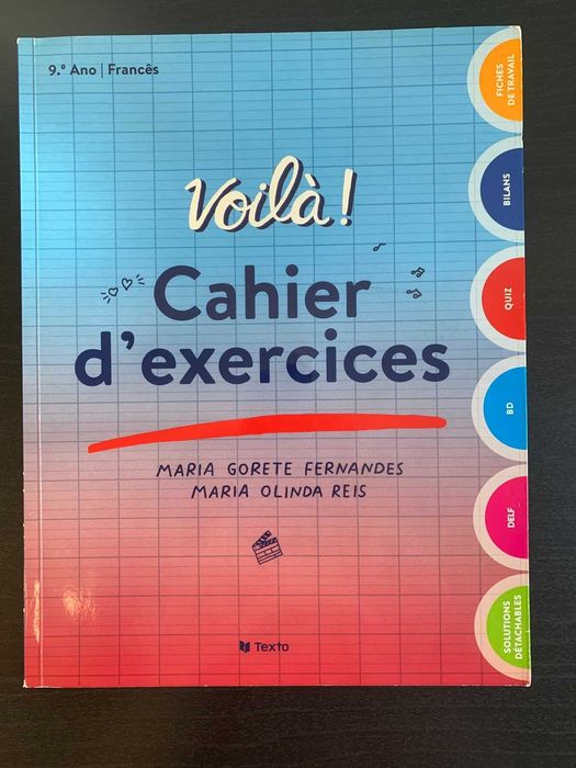 Caderno de atividades ou exercícios 9º ano Francês "Voilá"