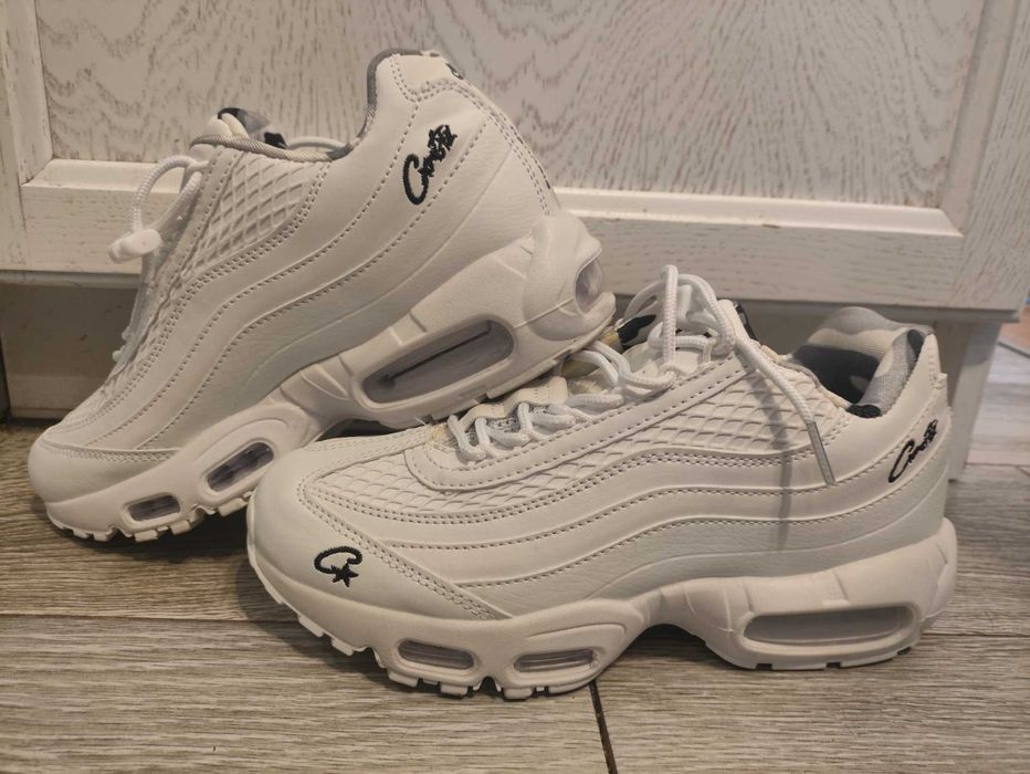 Białe sneakersy Air Max 95 x Corteiz – Rozmiar 40 / 25 cm (Założone 1 raz!)