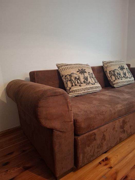 Wersalka i fotel, z funkcją spania, wygodna sofa, kanapa