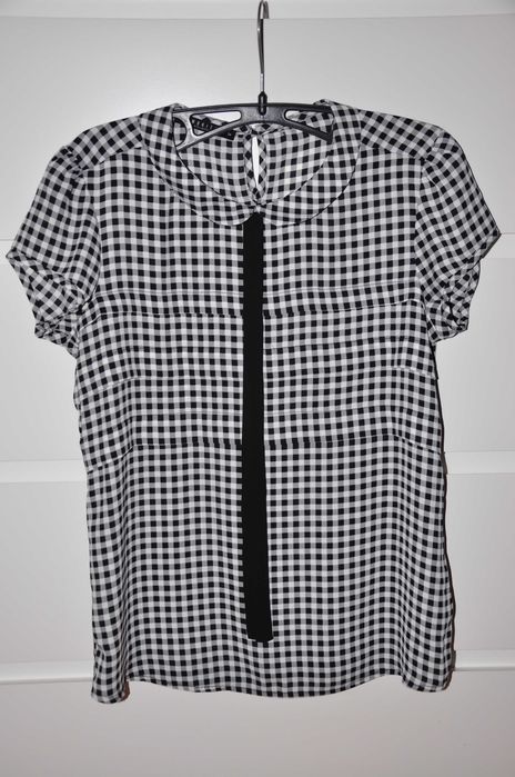 Bluzka w biało-czarną kratkę Mohito rozm. 34/XS