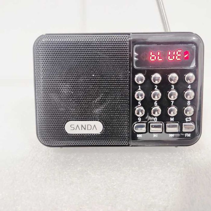 Radio Sanda SD-4037 bateria AM-FM bluetooth mp3 micro sd usb fones