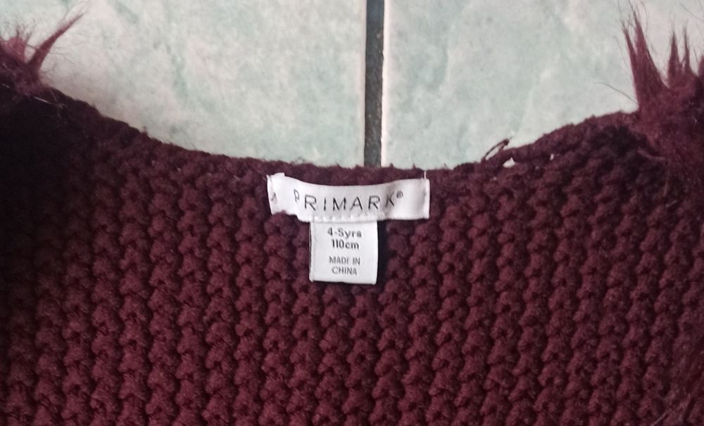 Kamizelka futerko bordo.