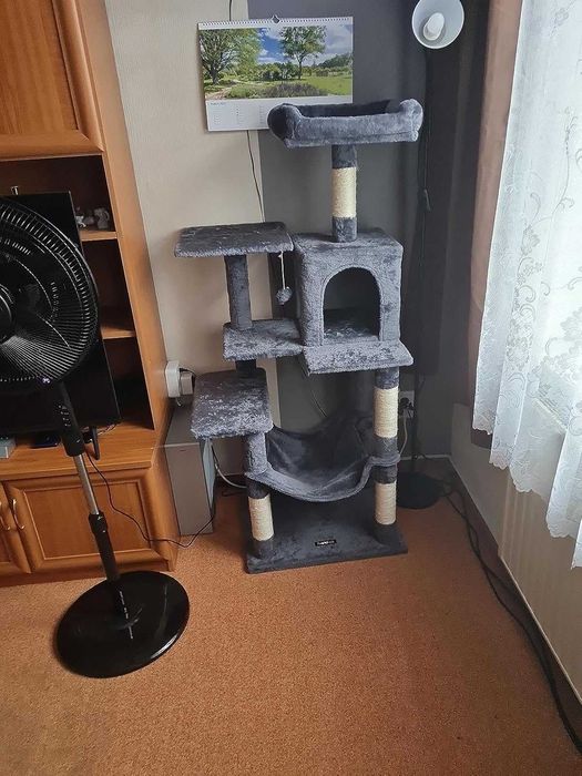 Drapak dla kota duży wysoki drapak NOWY dla kota domek legowisko NOWY