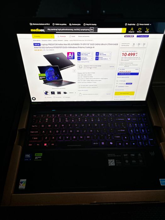 Acer Predator Helios neo 16s AI | ULTRA 9 275HX 64GB RAM RTX 5070TI