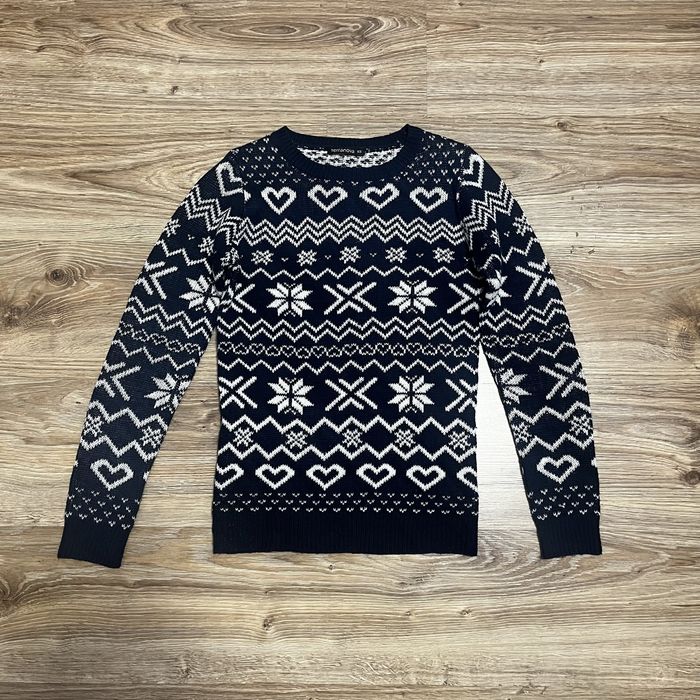 Sweter damski granatowy