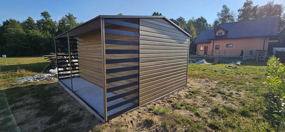 Garaż Drewnopodobny Winchester Hala Wiata Solidna konstrukcja Producen