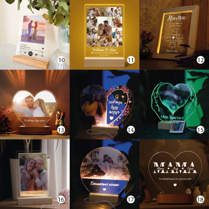 Найкращий Подарунок до 8 березня, мамі, бабусі. Фото друк на акрилі.к