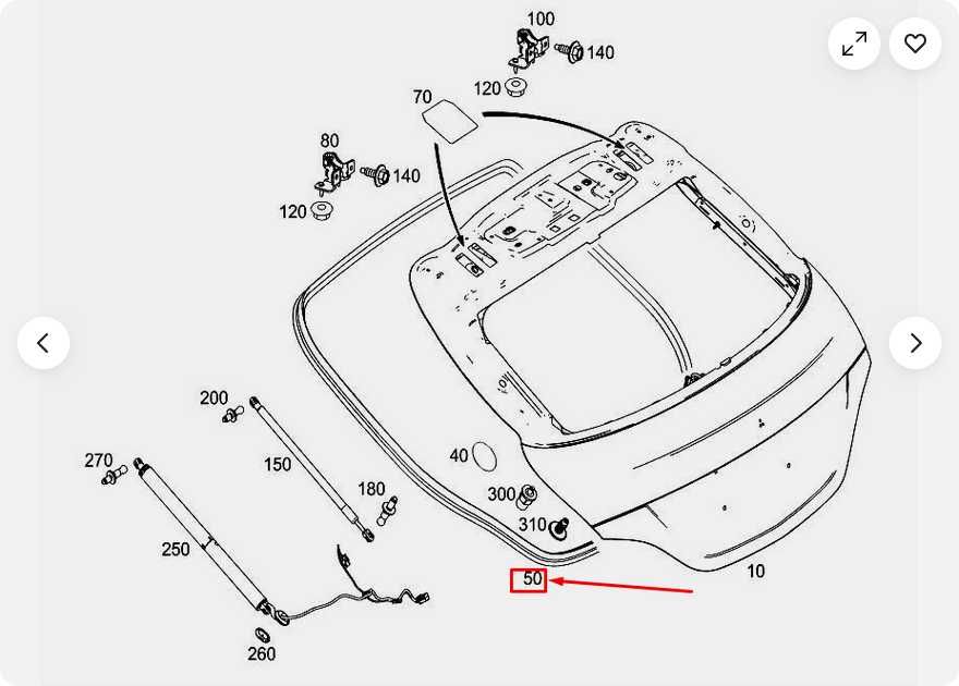 Uszczelka klapy tył pokrywy bagażnika Mercedes CLA C117 W117 OE