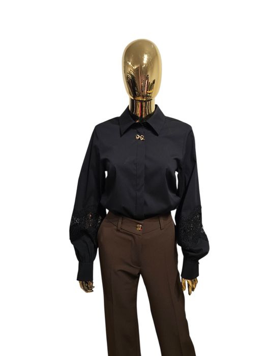 Koszula damska bawełniana MARGOT czarna rozmiar 44 Ksara