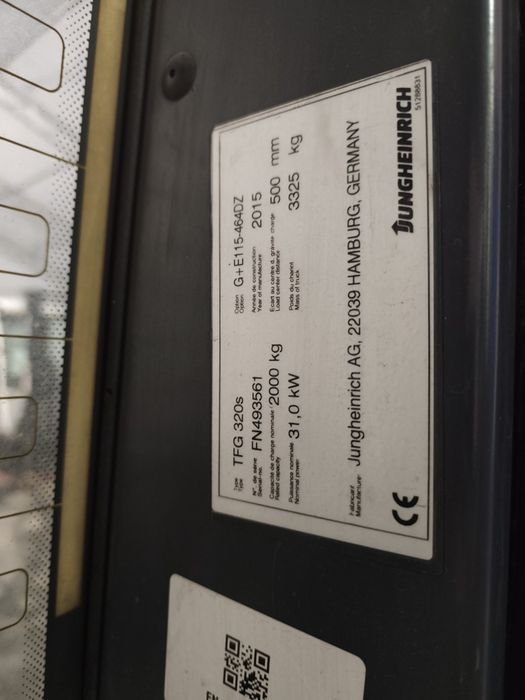 Widłak jungheinrich tfg 320s