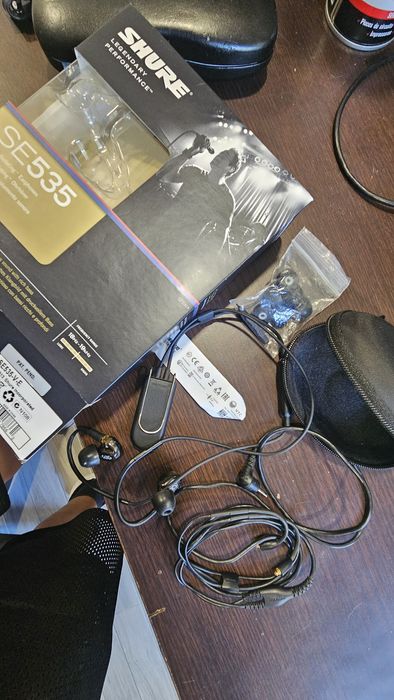 Shure se 535 com kit Bluetooth iem phones inear