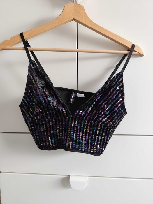 Cekinowy top stanik 36