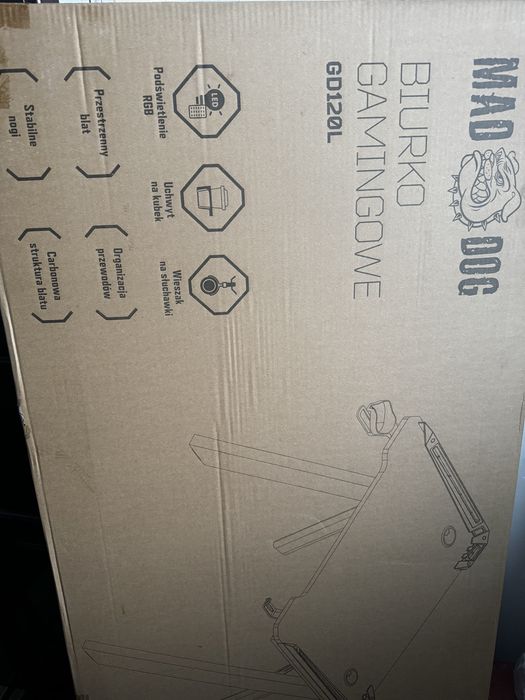 Biurko gamingowe MAD DOG GD120L - NOWE