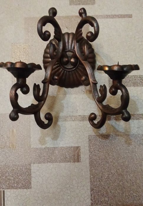 Подсвечник настенный  , бронза