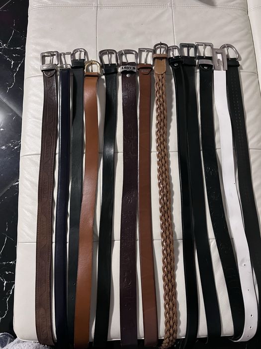 Натуральна щкіра шкіряний ремінь Levis та інші