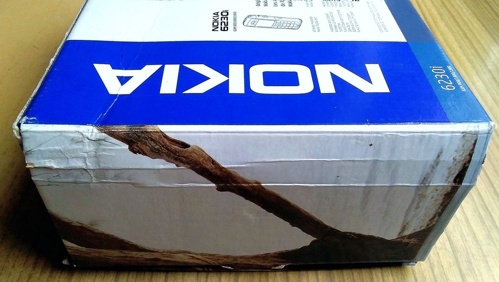 Pudełka oryginalne (5)do telefonów komórkowych, fabryczne kody paskowe